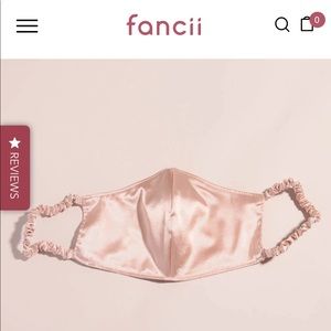 Fancii Silk Face Mask- Color Dusty Rose